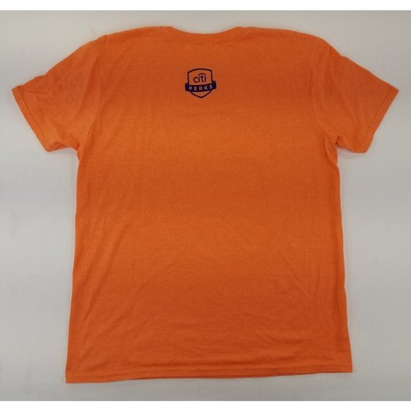 The 7-Line Citi Perks “This Is Where It’s At” Citi Field T-Shirt L Orange B3 - Picture 8 of 10